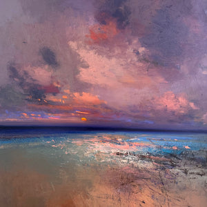 Sunset painting by Richard K Blades Artist Pinkfoot gallery
